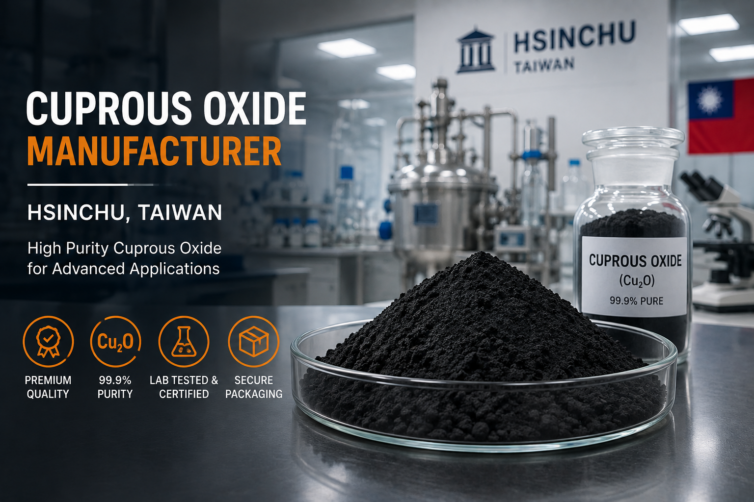 Cuprous Oxide Manufacturer Hsinchu Quality Supply